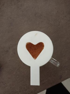 templates for decorating coffee - heart