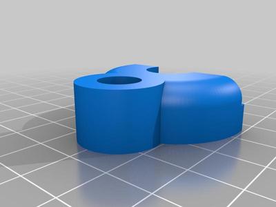 SplitHubMount print at 50% for Ethernet wall-grommet 