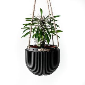 The Jani Hanging Planter Pot | Modern and Unique Home Decor for Plants and Succulents  | STL File