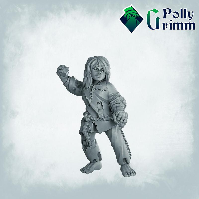 Court of miracles. Underground outlaw set. Tabletop miniature. Urchin orphan