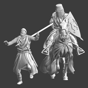 Crusader Knight vs Crusader infantry