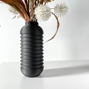 The Vano Vase, Modern and Unique Home Decor for Dried and Preserved Flower Arrangement  | STL File