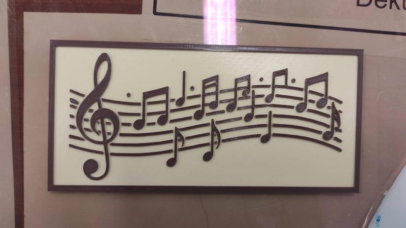 Sign on the door of the music education classroom - AI generated