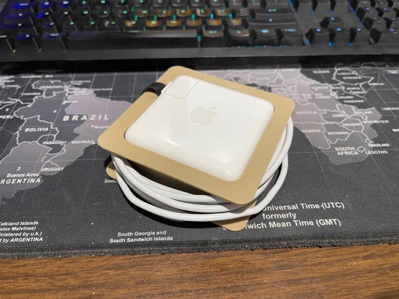 Macbook Pro 61W USB-C charger and cable spool