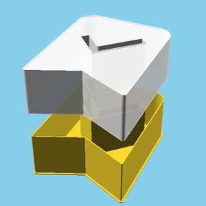 Bookmark with a check mark, nestable box (v1)