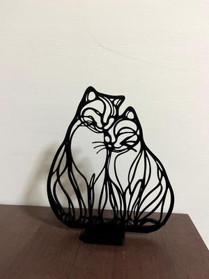 Cat Couple Table Decoration