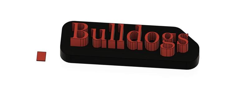 Bulldogs nametag