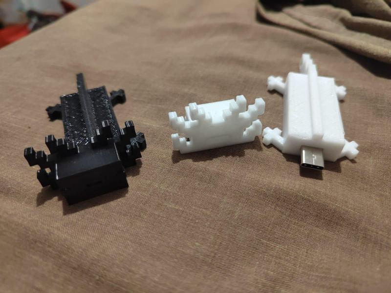 USB Flash Drive Case Axolotl Tipe C