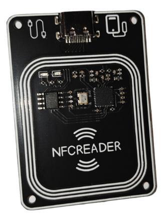 TapTo USB-C Reader Case (Smaller Black PN532 Board)