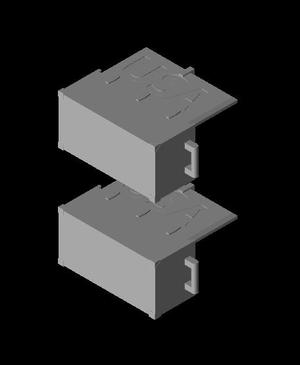 1/35 Scale US Army Foot Lockers Set of 2.stl