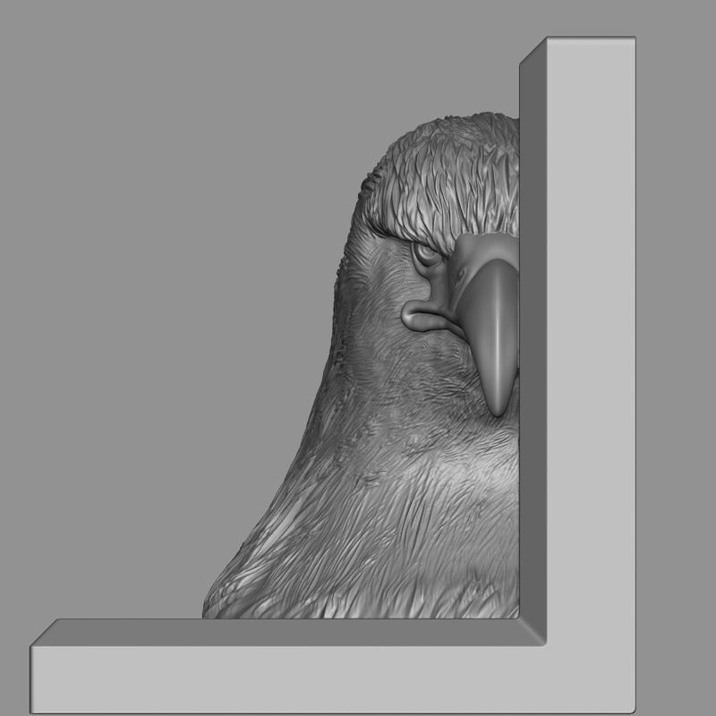 Majestic Eagle Head Bookend