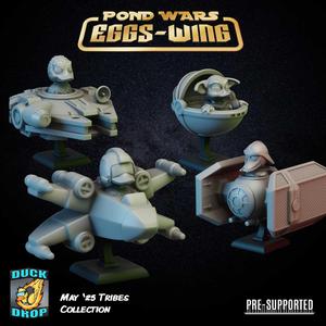 Eggs-Wing Bobblehead Starfighters - Tribes May 2025 Releases
