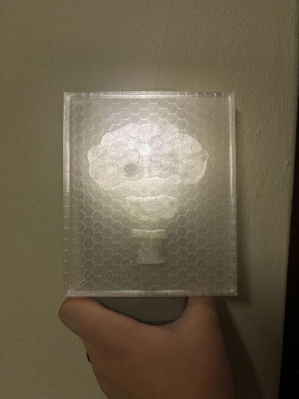 NUCLEAR MUSHROOM CLOUD WALL ART