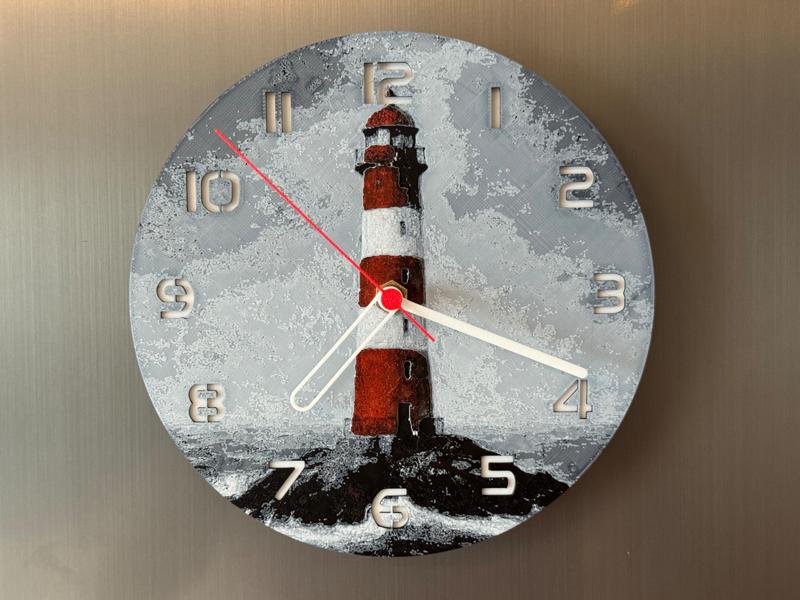 wall / desk clock baltic sea Lighthouse 