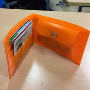Flexible TPU Wallet with Coinpocket(Print in Place