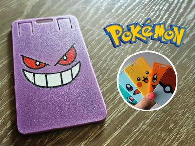 Gengar Pokémon ID card/badge holder
