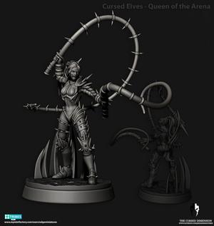 Cursed Elves - Queen of the Arena + Pinup