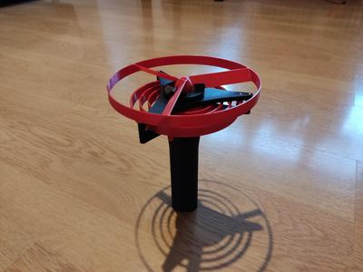 Spring powered propeller launcher