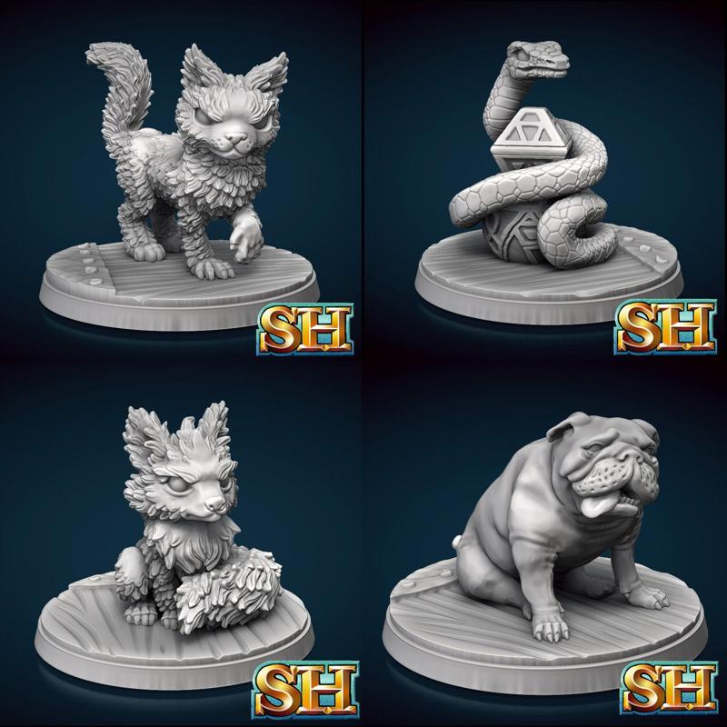Animal Familiars Miniatures Set