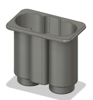 Extra deep cupholder for Jeep YJ console