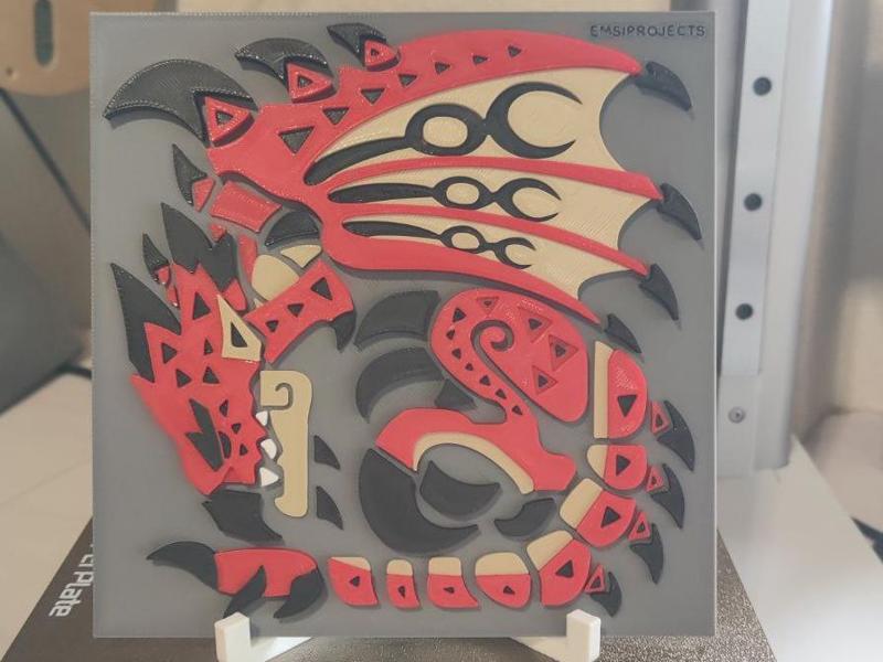 Rathalos Plate / Icon from Monster Hunter