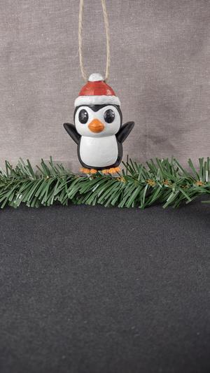 Penguin with Hat Ornament