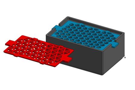 A Stackable Box to help reduce desk clutter.
