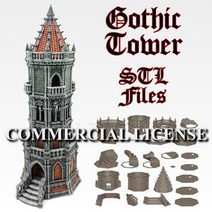 [Commercial License] Gothic Tower STL