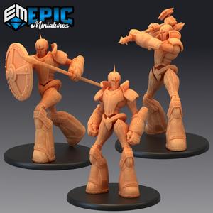 Construct Guardian Set / Mechanical Metal Guard / Iron Forged Body Shield