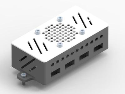 4 x USB QC3.0 QC2.0 6-32V MH-KC24-2 case with 40x40 fan