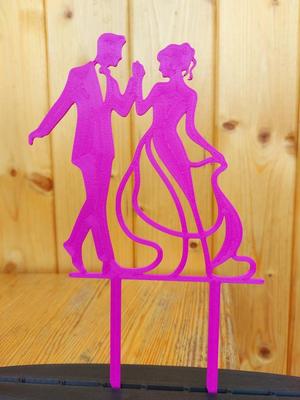 Minimalistic wedding cake topper 11 pieces