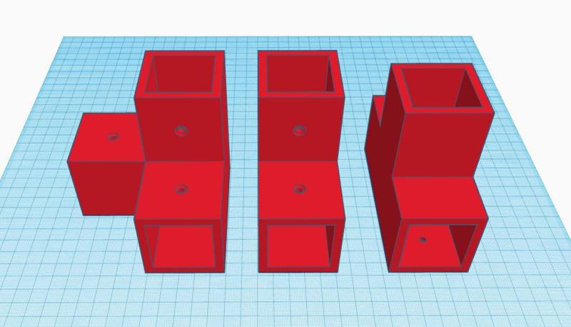 Profile connector 4x4