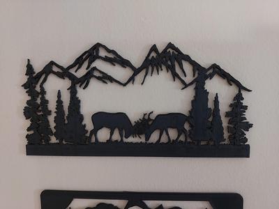 Bucks Fighting in Forest