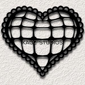 heart wall art optical illusion wall decor valentines day decoration