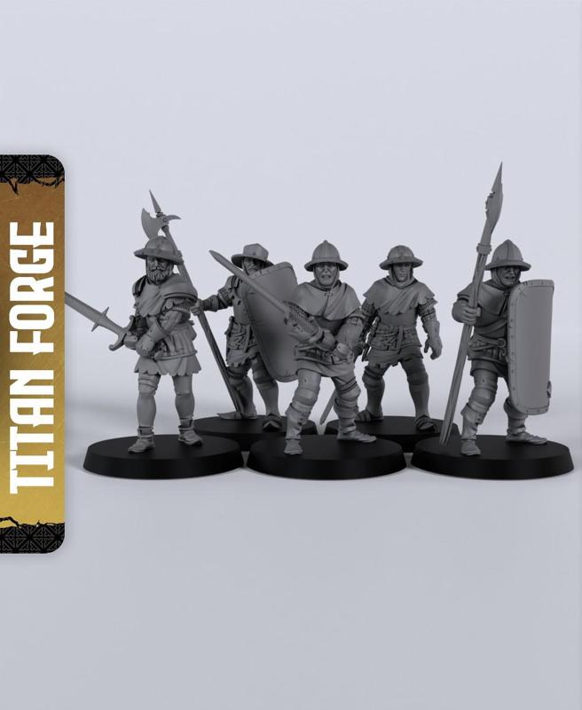 Men-at-Arms - With Free Dragon  - 5e DnD Inspired for RPG and Wargamers