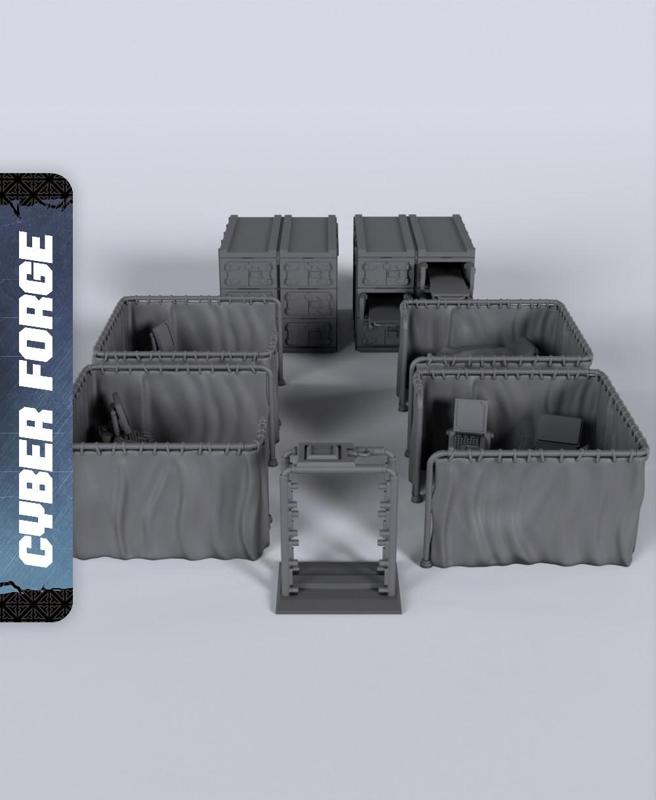 Reanimation Terrain - With Free Cyberpunk  - Sci-Fi Gift Ideas for RPG and Wargamers