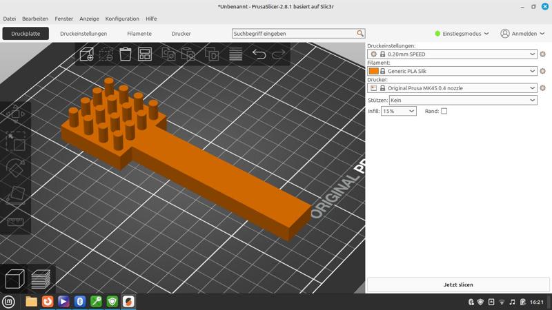 Einfacher Rückenkratzer