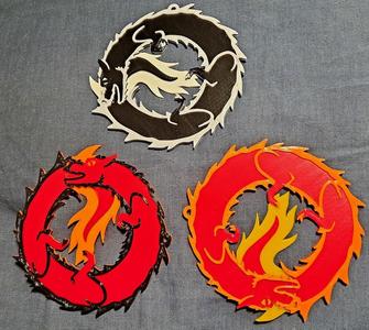 Dragon Medallion with Loop