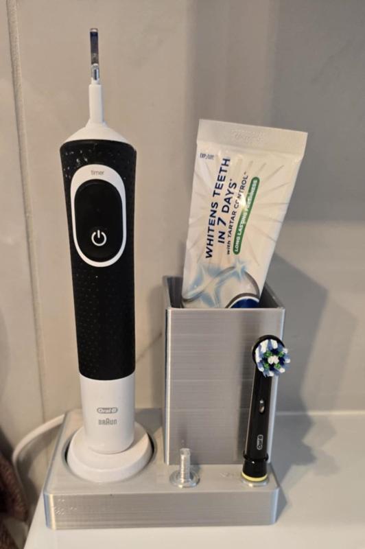Oral B Toothbrush, Toothpaste and Charger Holder