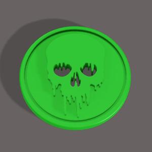 Bleeding Skull Coin