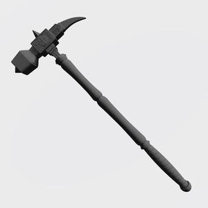 1/6 Knighr silver war hammer