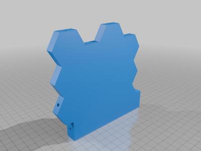 Simple Magnetic 35mm-Hex Map for Battletech