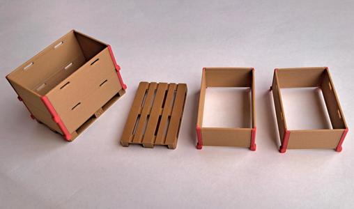 European pallet with SBB frame