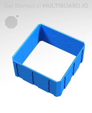 3x3x1.5 - Topped Multipoint Rail - Pop-In Multibin Shell Extension