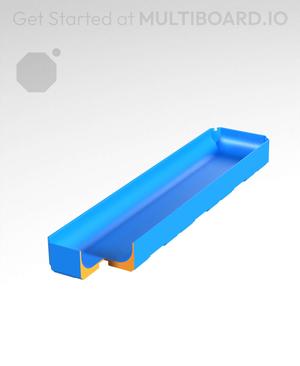 1x4x0.5 - Full Curved Bin - Multibin Insert