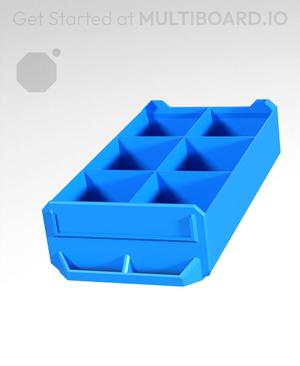 2x1x3.5-Deep - Grid Divided - Multibin Simple Drawer