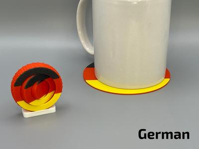 German Flag - Textured Gyro Fidget Spinner