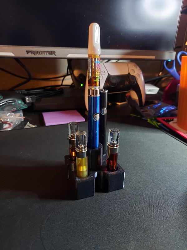 Vape cart and battery stand