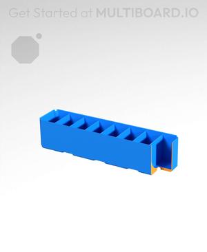 4x1x1 - Curved - Double Divided Bin - Multibin Insert