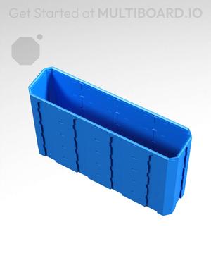 4x1x2.5 - Topped Multipoint Rail - Pop-In Multibin Shell Extension
